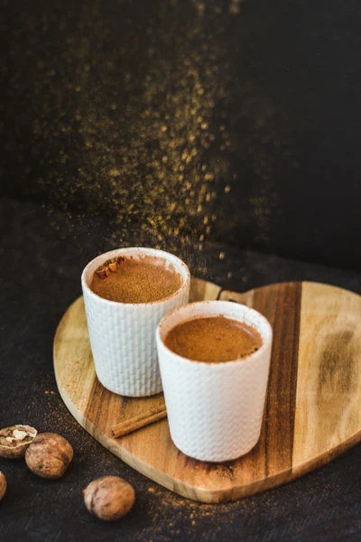 Anima Mundi Cacao Love — a rich ceremonial-style cacao drink in a mug