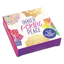 Empowering affirmation card deck with bold messages for confidence, clarity, and emotional reset