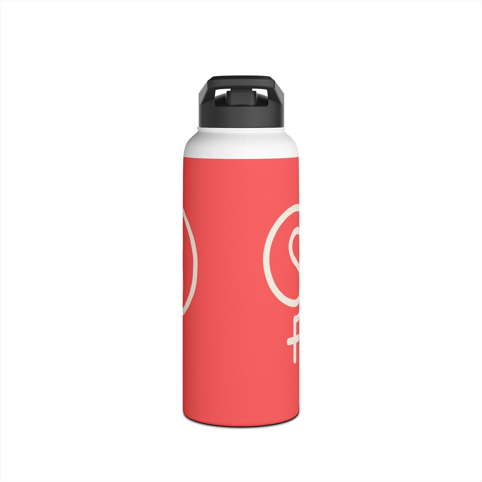 The VibeSequence 32oz Stainless Steel Bottle — Coral - Image 2