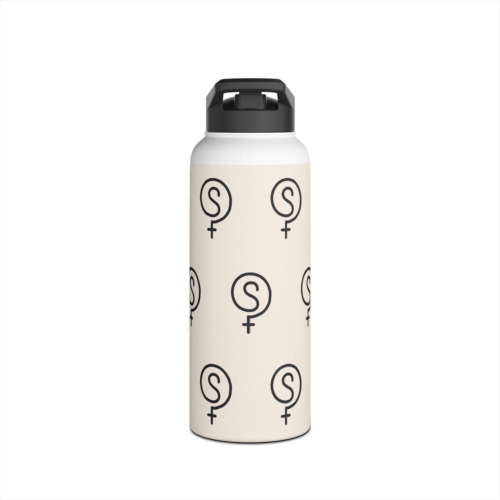 The VibeSequence 32oz Stainless Steel Pattern Bottle — Nude - Image 2