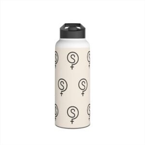 The VibeSequence 32oz Stainless Steel Pattern Bottle — Nude