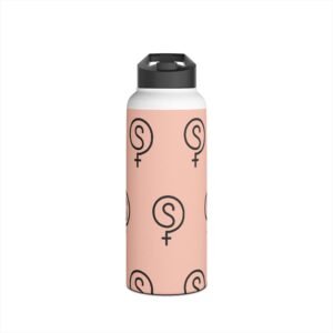 The VibeSequence 32oz Stainless Steel Pattern Bottle — Peach