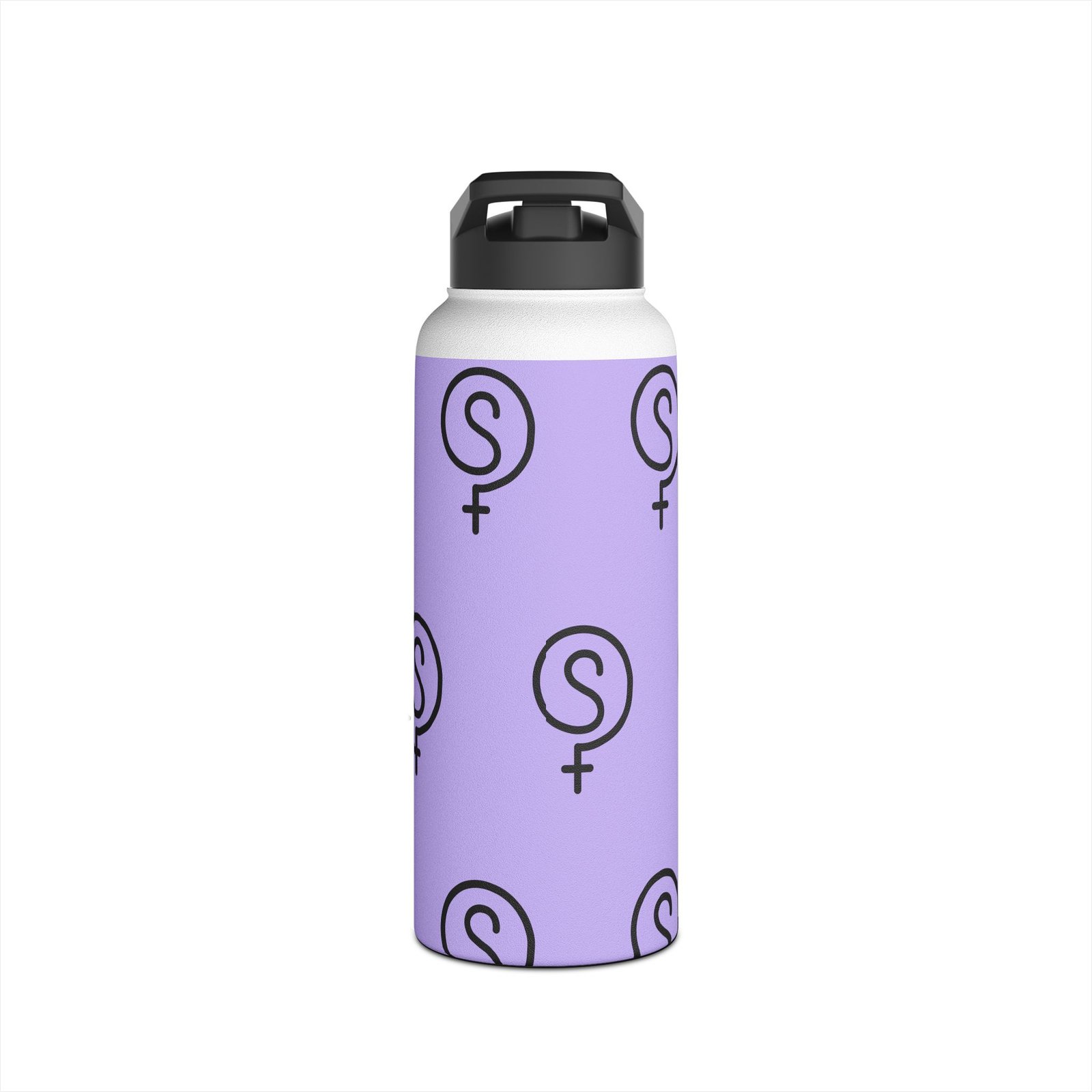 The VibeSequence 32oz Stainless Steel Pattern Bottle — Lavender - Image 2