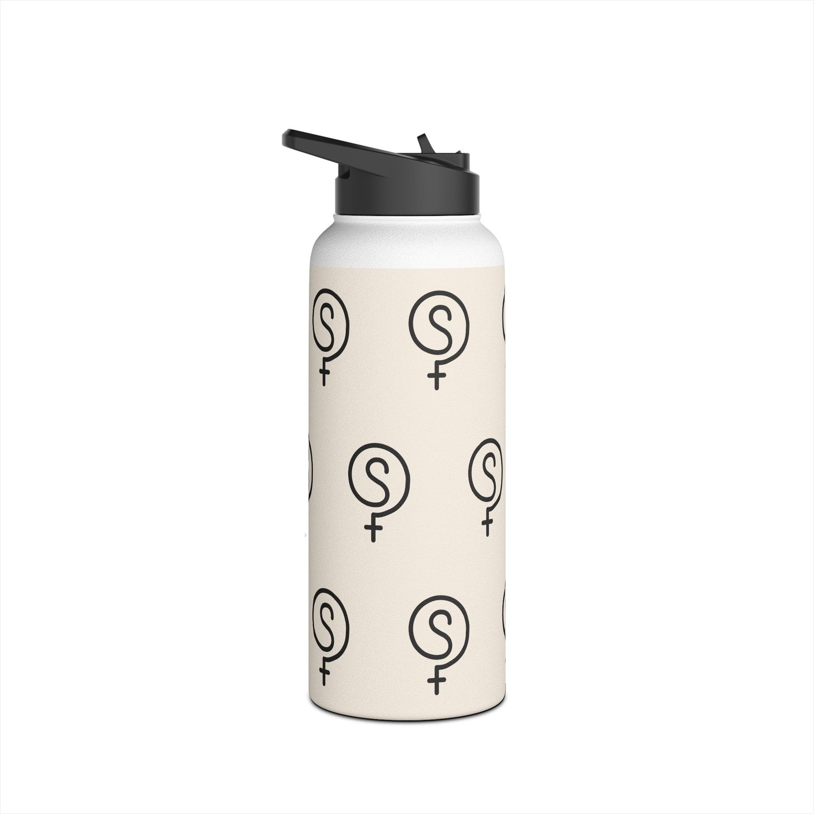 The VibeSequence 32oz Stainless Steel Pattern Bottle — Nude - Image 3