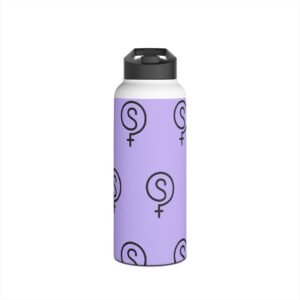 The VibeSequence 32oz Stainless Steel Pattern Bottle — Lavender