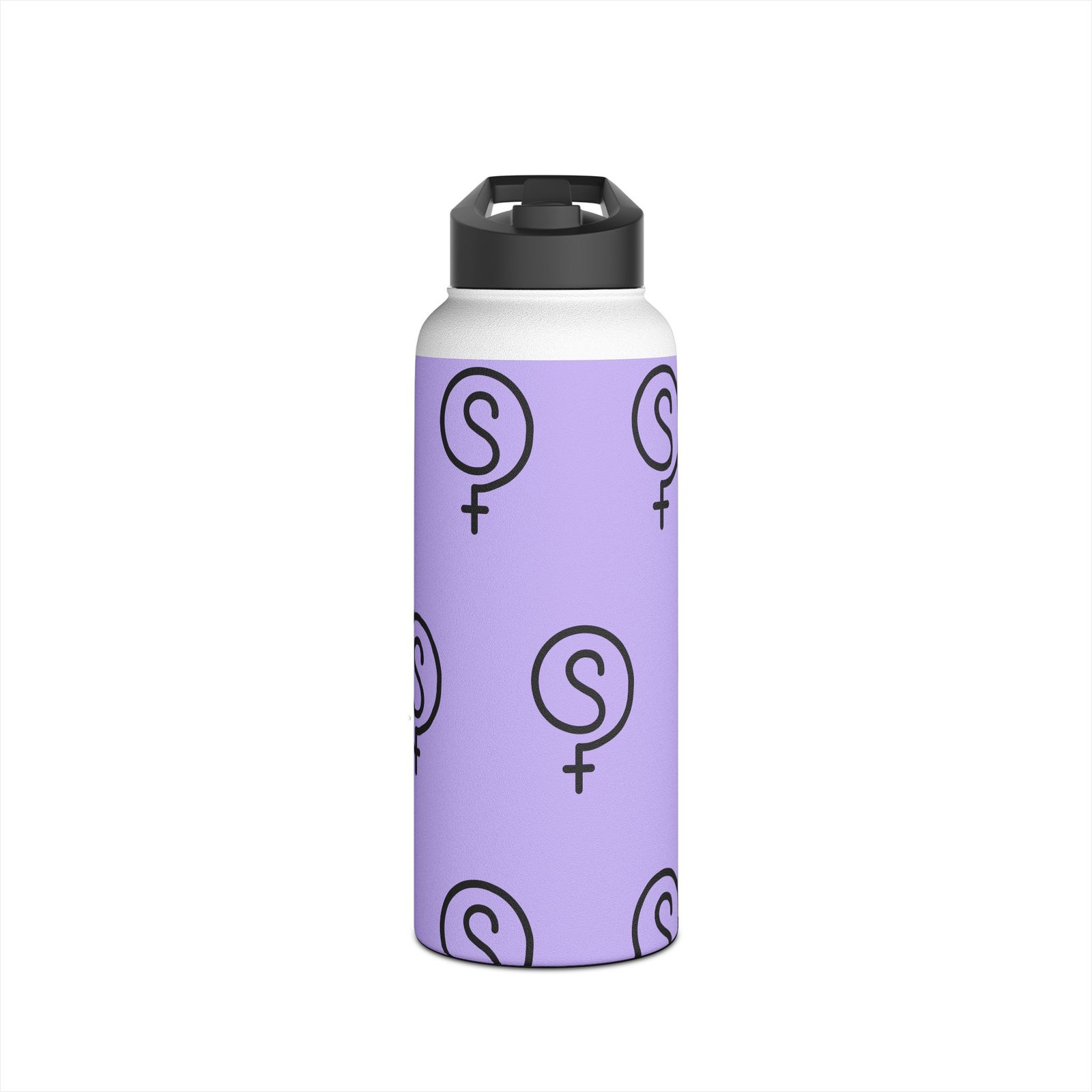 The VibeSequence 32oz Stainless Steel Pattern Bottle — Lavender