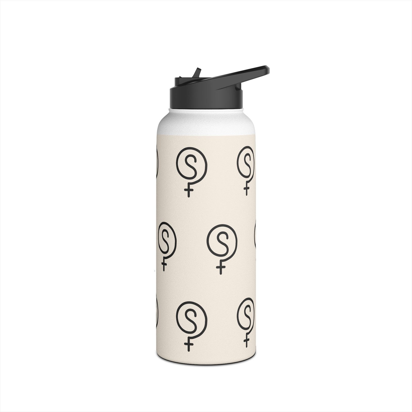 The VibeSequence 32oz Stainless Steel Pattern Bottle — Nude - Image 4