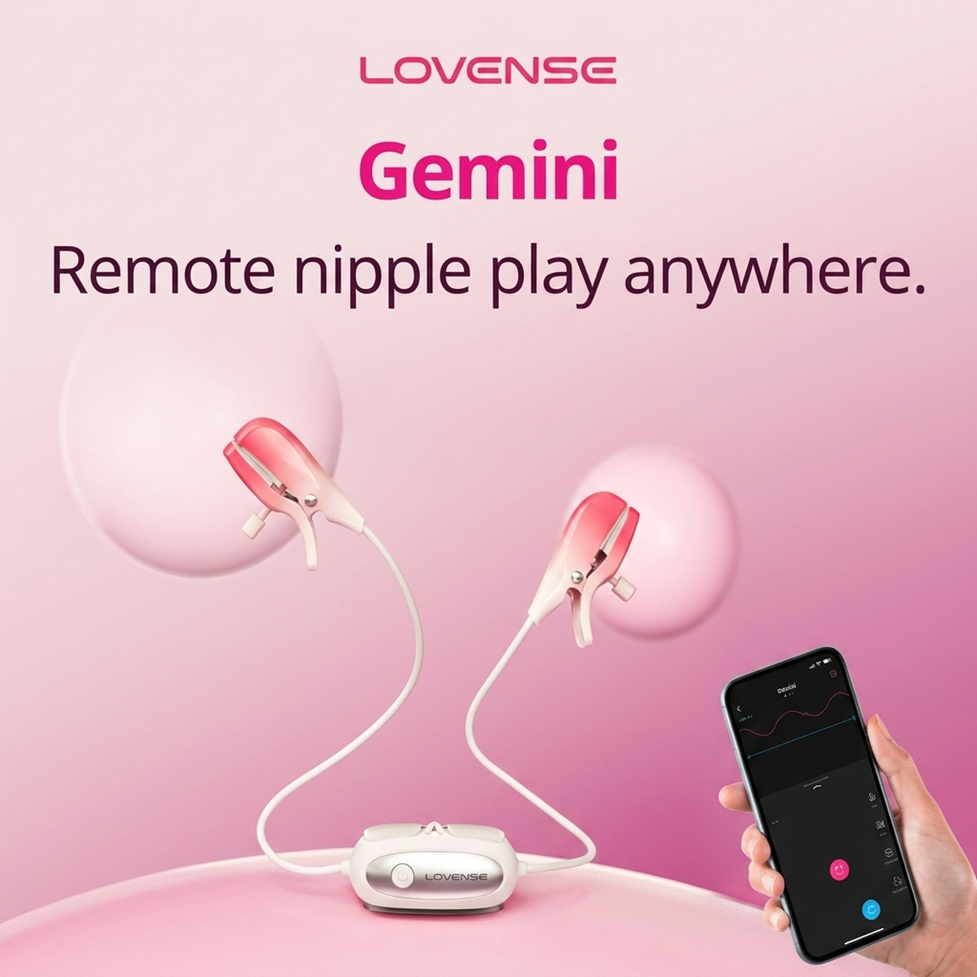 Lovense Gemini playful app-controlled wearable vibrator